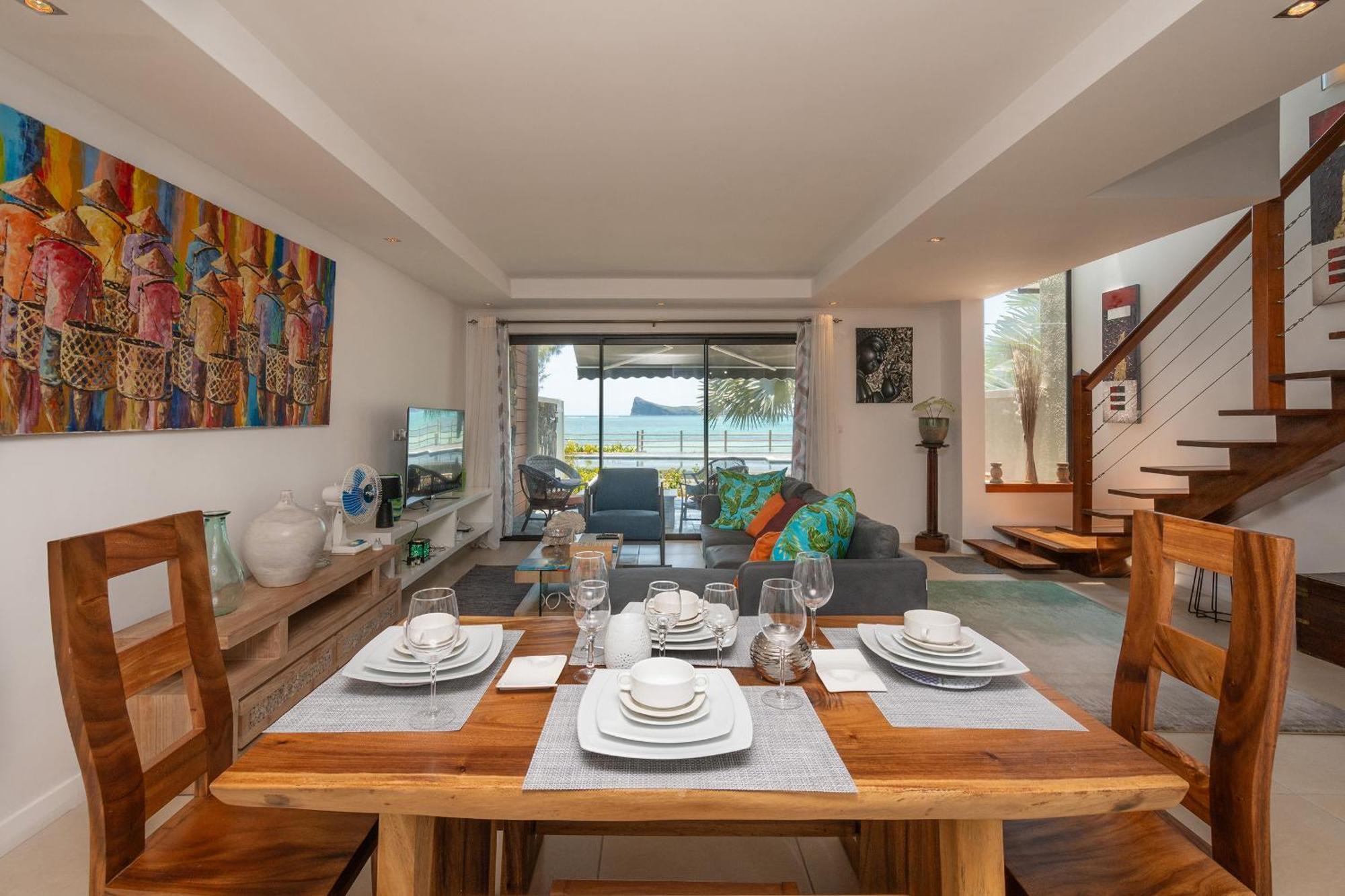Luxury Beachfront Duplex, Coin De Mire View / 3Bed 캅마를로 외부 사진